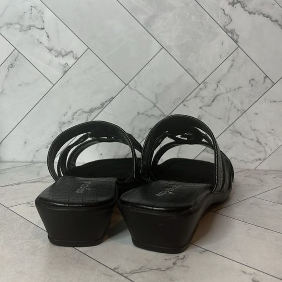 NWT Easy Street Womens Torrid Black Sandal Shoe Size 8WW Extra Wide - Picture 6 of 10